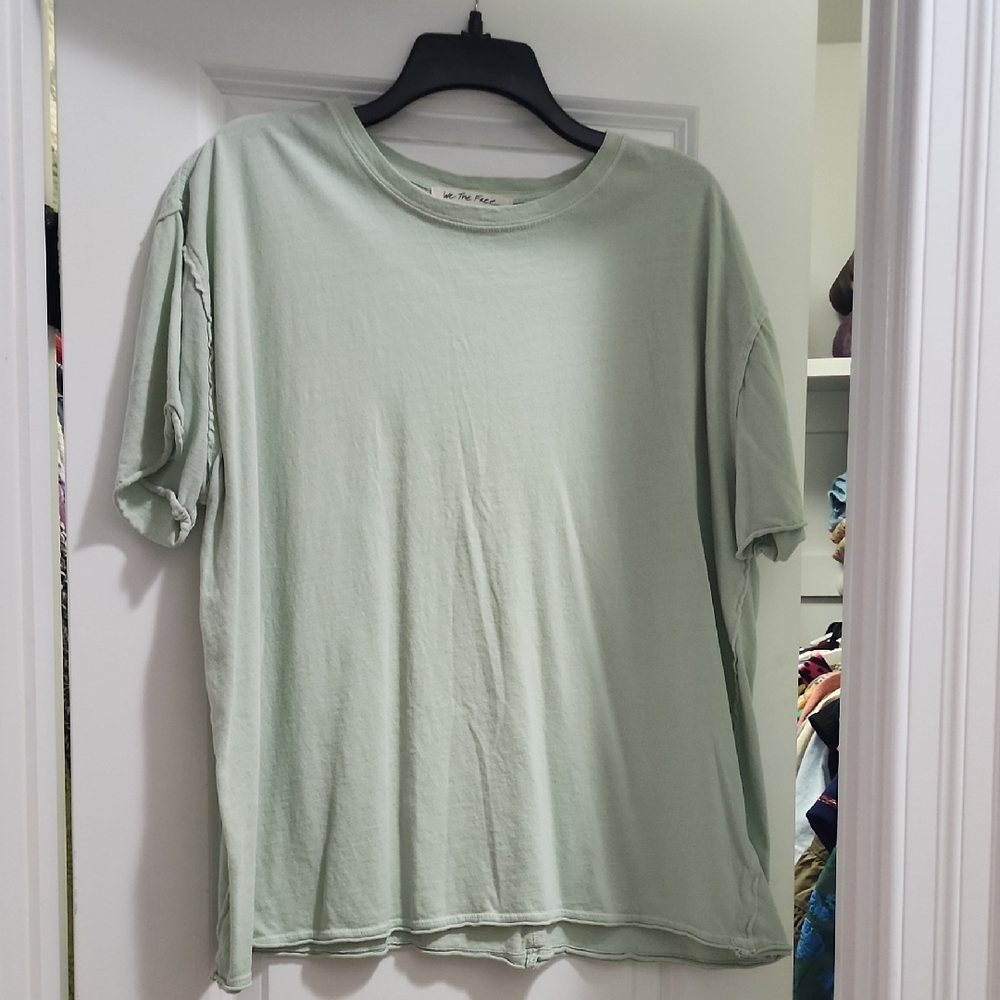 We The Free Free People Mint Lightweight Shirt